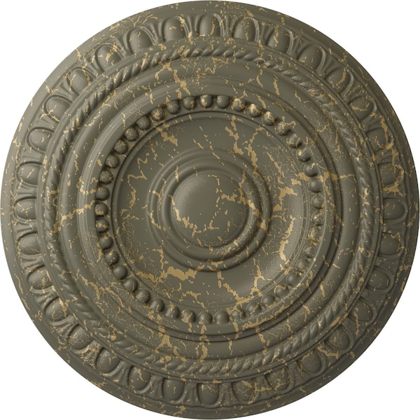 Ekena Millwork Artis Ceiling Medallion (Fits Canopies up to 6 7/8"), 15 3/4"OD x 1 3/8"P, Witch Hazel Crackle CM15ARWHC - main
